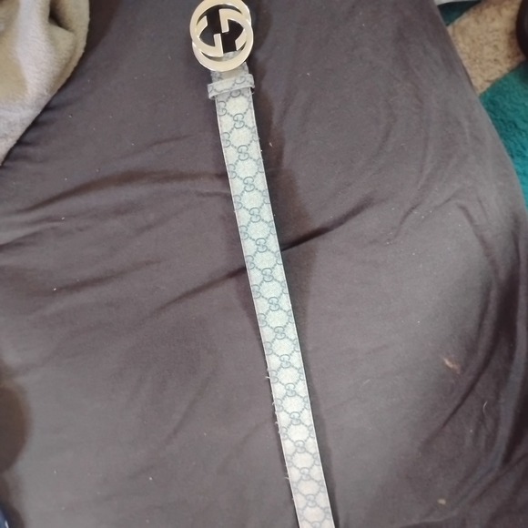 Gucci Gray Belt with Silver Buckle - Picture 6 of 6